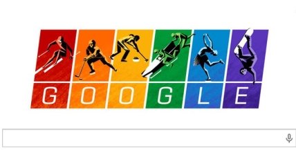 Google выпустил doodle, посвященный зимним Олимпийским играм в Сочи