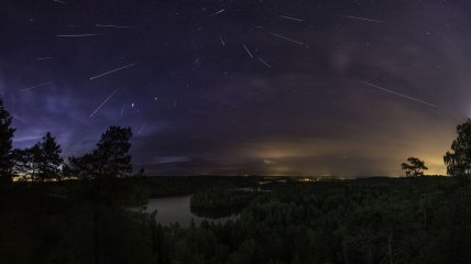 Метеоритний дощ, знятий із затримкою