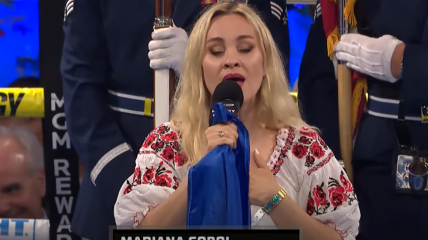 Мар’яна Соболь виконала гімн України