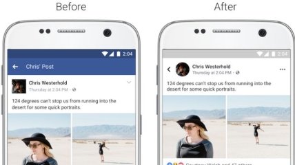 Facebook и Instagram сделали новый дизайн новостной ленты для своих приложений