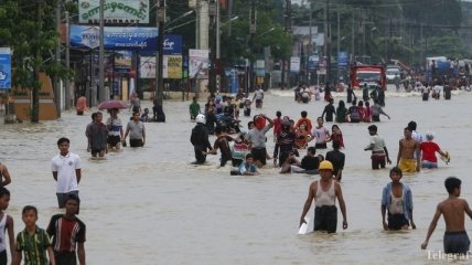 Наводнения в Мьянме: Больше 50 тысяч человек вынуждены покинуть дома 