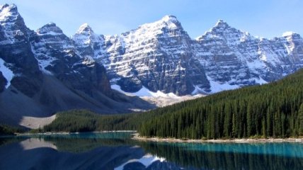 Озеро Морейн - ледниковое озеро в Канаде (Фоторепортаж)