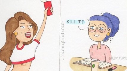 Смешные комиксы о ежедневных проблемах, которые знакомы каждой девушке 