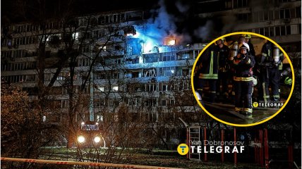 Последствия атаки РФ по Днепровскому району Киева