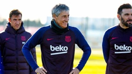 Барселона провела первую тренировку под руководством Сетьена (Видео)
