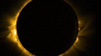 Proba-2 показал лунное затмение на Солнце