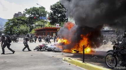 В столице Венесуэлы прогремел взрыв: пострадали несколько полицейских