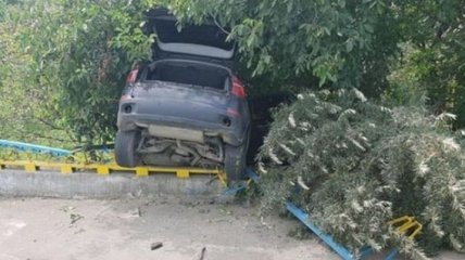 На Львовщине автомобиль слетел с моста