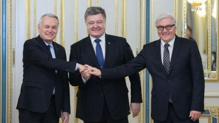 Порошенко встретился с министрами иностранных дел Франции и Германии