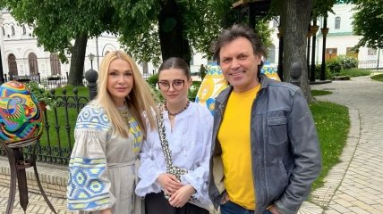 Ольга Сумська з дочкою Ганною і чоловіком Віталієм Борисюком