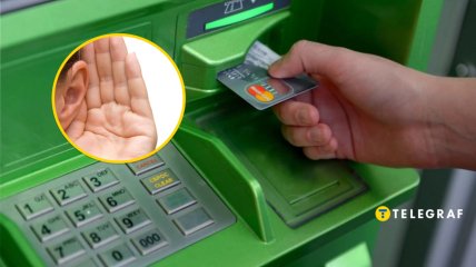 Людина, що прислуховується, банкомат