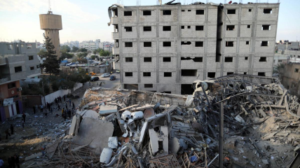 Последствия израильского удара по сектору Газа