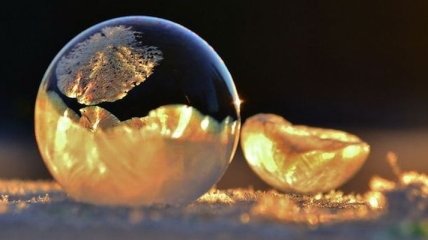 Что случается с мыльными пузырями на морозе?