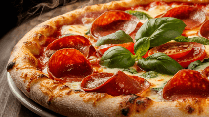 Така піца дуже швидко готується (зображення створено за допомогою ШІ)