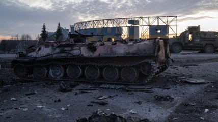 Уничтоженная техника врага возле Харькова