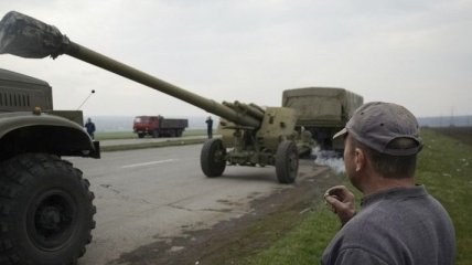 Боевики перебросили гаубицы под Углегорск