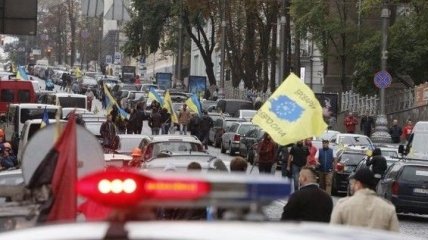 Киев стоит в пробках, центр города парализован