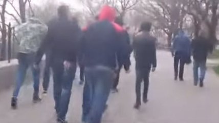 В День освобождения Одессы не обошлось без стычек (Видео)
