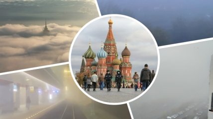 В некоторых районах российской столицы не видно ни зги