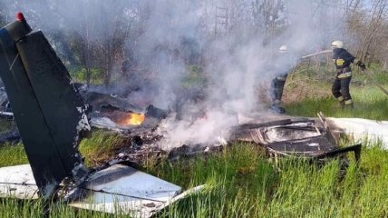В Днепропетровской области разбился самолет: есть погибшие (Фото)