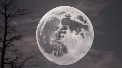 Полнолуние 24 марта (фото сгенерировано ИИ)