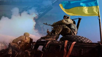 Украинские бойцы защищают земли Родины