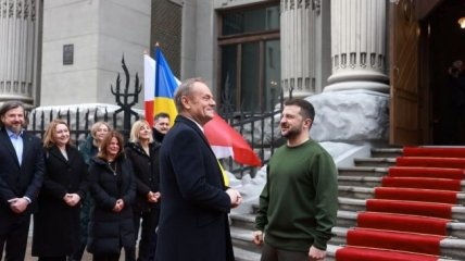 Прем'єр-міністр Польщі Дональд Туск перебуває з робочим візитом у Києві