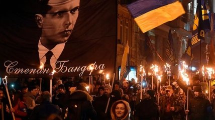 В центре Киева отметили 111 годовщину со дня рождения Степана Бандеры (Фото, Видео)