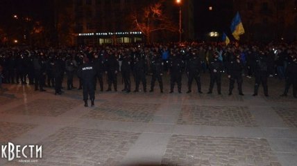 В результате столкновений в Николаеве милиция задержала 23 человека 