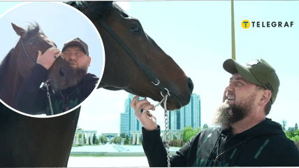 Кадиров і його кінь Зазу