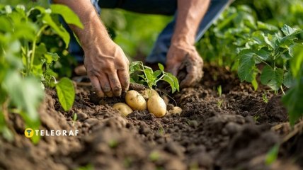 Картопля вимагаэ певних умов вирощування  (зображення створено за допомогою ШІ)