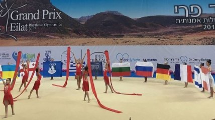 Украинские гимнастки взяли золото на международном турнире в Эйлате