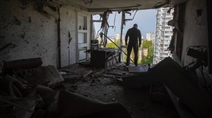 Последствия атаки в Киеве