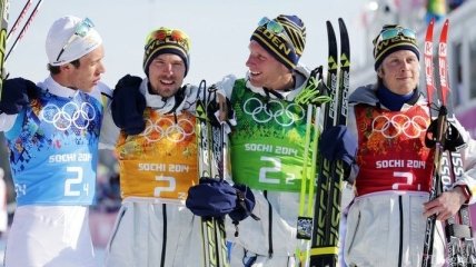 Олимпиада в Сочи. Швеция уверенно побеждает в лыжной эстафете 