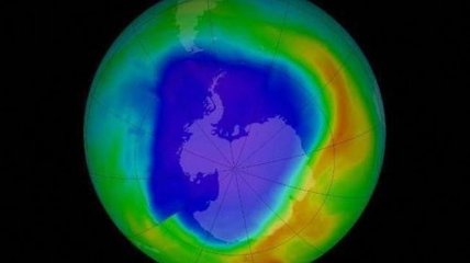 Размер озоновой дыры над Южным полюсом стал минимальным