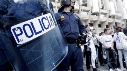 В Мадриде полицейские провели акцию протеста