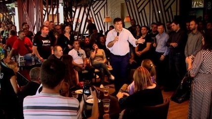 Саакашвили встретился с "ПС" и "Автомайданом" (Фото, Видео)
