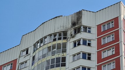 Дрон якобы врезался в 25-этажный дом в Москве