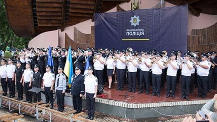 Полицейские оркестры установили рекорд Украины
