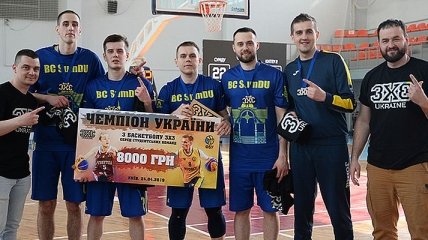 Студенты Сумского госуниверситета стали чемпионами Украины по баскетболу 3х3