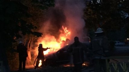 В Белой Церкви сгорели три автомобиля