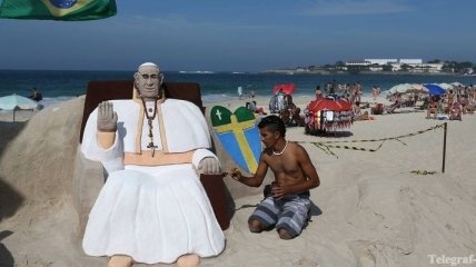 Рио-де-Жанейро встречает Папу Римского