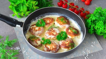 Сочные, аппетитные, зажаренные, в нежном соусе