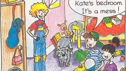 Английский для детей. Комиксы «Веселая уборка»
