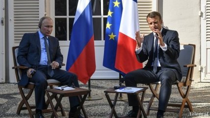 Макрон перед переговорами с Путиным: Конечно, поговорим об Украине