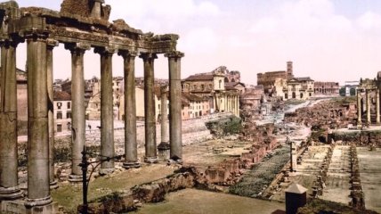 Древний Рим на цветных открытках конца прошлого века (Фото)