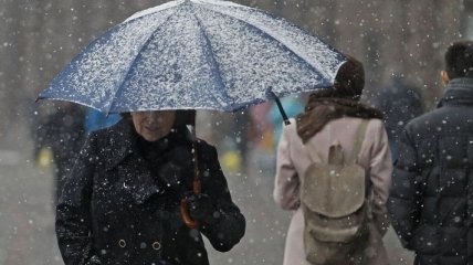 Прогноз на неделю: в Украину идет мокрый снег и сильный ветер