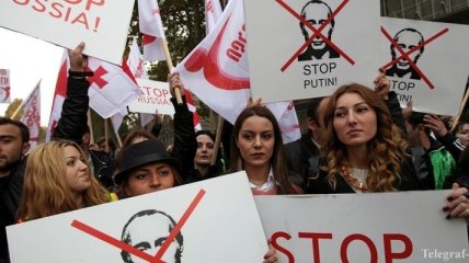 В Грузии прошел митинг против аннексии Абхазии