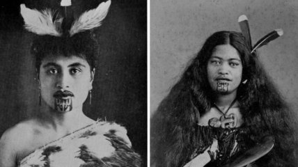Искусство маорийской татуировки: женщины маори в редких снимках XX века (Фото) 
