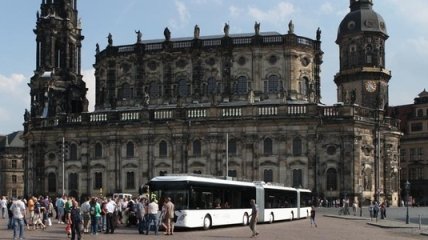 По улицам Дрездена будет курсировать самый длинный в мире автобус